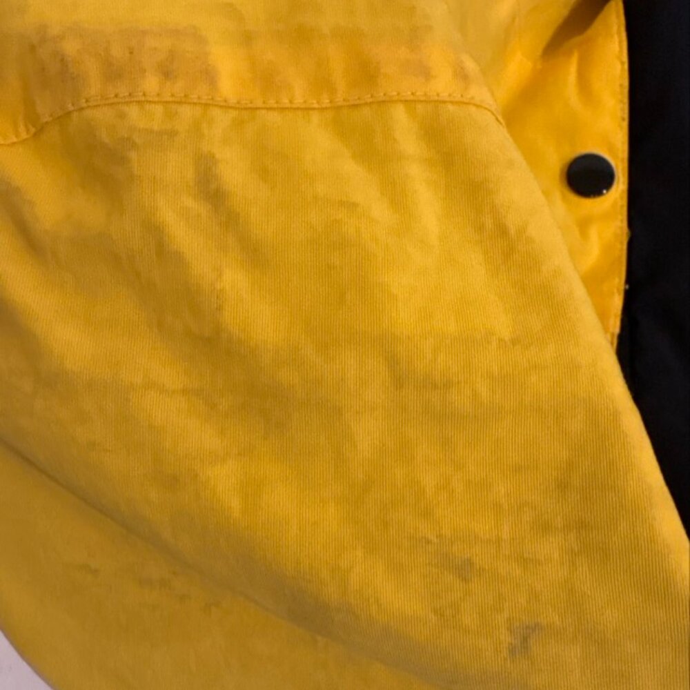 Jonathan Corey Black and Yellow Hooded Rain Camp Gear Jacket Parka - Picture 6 of 6
